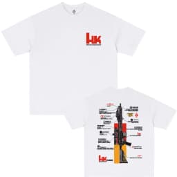 Men's Graphic in Heckler & Koch HK416 T-Shirt 100% Cotton Sweat Wicking Breathable High Quality Casual Tee for Easy Movement