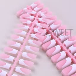 150/160pcs Nude Pinkish Matte Press On Nail Tips Short Square Round Coffin Artificial Fake Nail French Design Frosted Full Cover