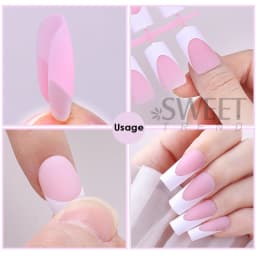 150/160pcs Nude Pinkish Matte Press On Nail Tips Short Square Round Coffin Artificial Fake Nail French Design Frosted Full Cover