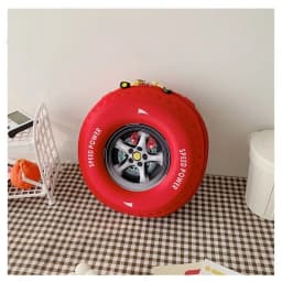 New Colorful Tyre Shaped Children's Schoolbag 3D Cartoon Backpack Large Capacity Kindergarten Shoulder Bag Kid Backpack