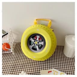New Colorful Tyre Shaped Children's Schoolbag 3D Cartoon Backpack Large Capacity Kindergarten Shoulder Bag Kid Backpack