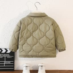 Autumn Kids Cotton Jacket Winter Boys Solid Color Thick Plus Velvet Warm Coat For 3-10 Years Teen Children Outerwear Clothing 