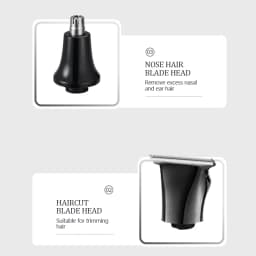 4in1 Professional Electric Self Back Shaver Extreme Long Handle Back Hair Shaving Hair Clipper Nose Hair Trimmer Body Grooming