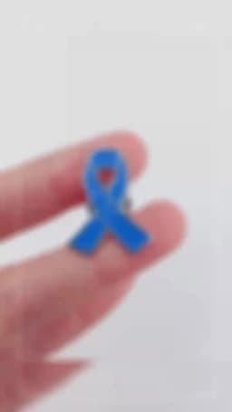 Blue Ribbon Pin 5/10/50/100 Pcs Colon Cancer Prostate Cancer Awareness Pin Blue Brooch Enamel Lapel Pins