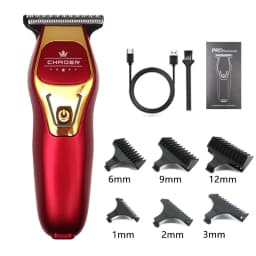 CHAOER A97 Men's Hair Clipper USB Rechargeable Cordless Mini Trimmer for 0mm Shaved Head Professional Hair Cutting Machine