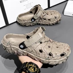 Men Slippers Summer Sandals EVA Platform Garden Shoes Unisex Flat Shoes Women Bedroom Slides High Quality Lightweight Beach