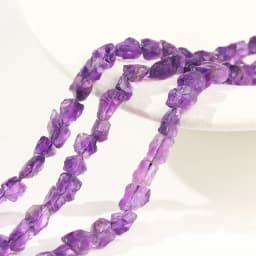 8-12mm Natural Stone Uruguayan Amethyst Irregular Raw Bead Loose Spacer For Jewelry Making DIY Necklace Bracelet Accessory 15"