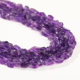 8-12mm Natural Stone Uruguayan Amethyst Irregular Raw Bead Loose Spacer For Jewelry Making DIY Necklace Bracelet Accessory 15"