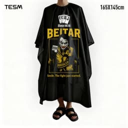 TESM 3D Printed Barber Cape Hairdressing Salon Gown Hairdresser Hair Dyeing Shawl Halloween Christmas Gift