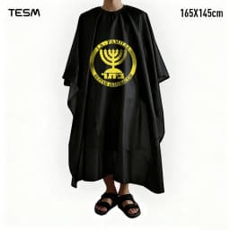 TESM 3D Printed Barber Cape Hairdressing Salon Gown Hairdresser Hair Dyeing Shawl Halloween Christmas Gift
