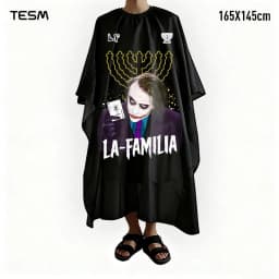TESM 3D Printed Barber Cape Hairdressing Salon Gown Hairdresser Hair Dyeing Shawl Halloween Christmas Gift