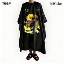 TESM 3D Printed Barber Cape Hairdressing Salon Gown Hairdresser Hair Dyeing Shawl Halloween Christmas Gift