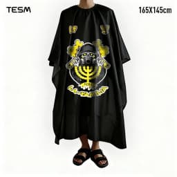 TESM 3D Printed Barber Cape Hairdressing Salon Gown Hairdresser Hair Dyeing Shawl Halloween Christmas Gift