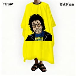 TESM 3D Printed Barber Cape Hairdressing Salon Gown Hairdresser Hair Dyeing Shawl Halloween Christmas Gift