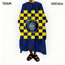 TESM 3D Printed Barber Cape Hairdressing Salon Gown Hairdresser Hair Dyeing Shawl Halloween Christmas Gift