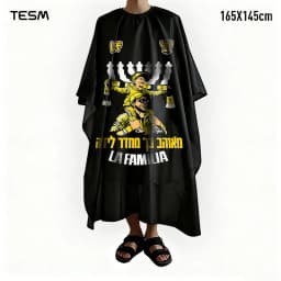 TESM 3D Printed Barber Cape Hairdressing Salon Gown Hairdresser Hair Dyeing Shawl Halloween Christmas Gift