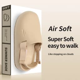 Men's Open-Toe EVA Slippers for Outdoor Wear Anti-Slip Odor-Resistant Soft Bottom Birk-style Slippers