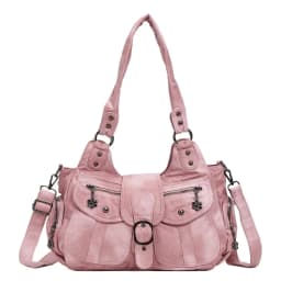 Vintage Women Handbags PU Shoulder Bag Satchel Top-handle Shoulder Bag Fashion Dumpling Pack Multi-pockets Shoulder Bags