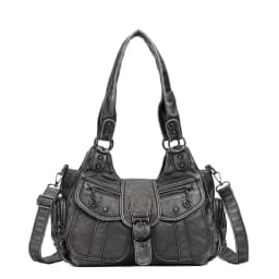 Vintage Women Handbags PU Shoulder Bag Satchel Top-handle Shoulder Bag Fashion Dumpling Pack Multi-pockets Shoulder Bags
