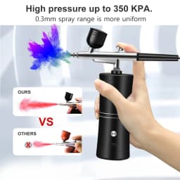 Airbrush Nails Compressor for Painting Makeup Portable Mini Cordless Airbrush Spary Gun for Nail Art Tattoo Cake Decor Painting