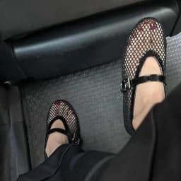 Black Sandals Women Flats Mesh Summer Fashion Shallow Shoes Beach Dress Designer Trend Shoes Outdoor Walking Female