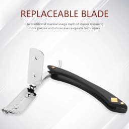 Barber Shop Men's Foldable Manual Shaver Stainless Steel Shaver Straight Shaving Sharp Shaver Hairdressing Styling Tools