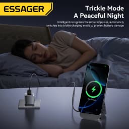 Essager 3-in-1 Portable Folding Wireless Charger Stand 15W Magnetic for iPhone 1716/15 AirPods Apple Watch MagSafe Fast Charging