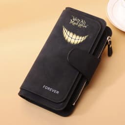 Alice in Wonderland Buckle Women Wallets Long Leather Top Quality 15 Card Holder Classic Female Purse Zipper Wallet For Ladies