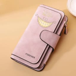 Alice in Wonderland Buckle Women Wallets Long Leather Top Quality 15 Card Holder Classic Female Purse Zipper Wallet For Ladies