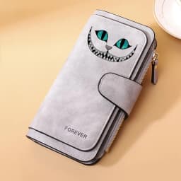 Alice in Wonderland Buckle Women Wallets Long Leather Top Quality 15 Card Holder Classic Female Purse Zipper Wallet For Ladies