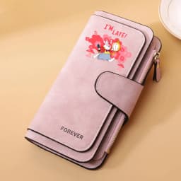 Alice in Wonderland Buckle Women Wallets Long Leather Top Quality 15 Card Holder Classic Female Purse Zipper Wallet For Ladies