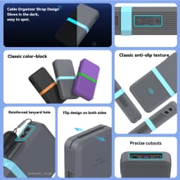 SIKAI Silicone Case for UGREEN 145W 25000mAh Power Bank Shockproof Cover with Precise Cutouts