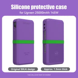 SIKAI Silicone Case for UGREEN 145W 25000mAh Power Bank Shockproof Cover with Precise Cutouts