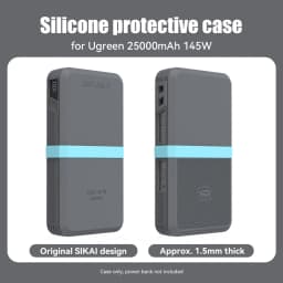 SIKAI Silicone Case for UGREEN 145W 25000mAh Power Bank Shockproof Cover with Precise Cutouts