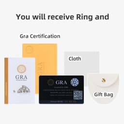 Sola-Bling 100% Pass Diamond Tester 5ct Moissanite Ring 925 Sterling Silver Rings for Women Fashion Elegant Gift Party Jewelry