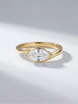 925 Sterling Silver Wave Shiny Marquise Zircon Ring For Women Anniversary Party Luxury High Quality Fine Jewelry Gifts