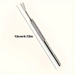 1/2pcs Stainless Steel Tick & Flea Remover for Cats and Dogs - Professional-Grade Prong Design with Ergonomic Textured Grip