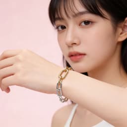 S925 Sterling Silver ME Series Bracelet Two-Tone Color 16~21CM Charm Bracelet Fit Pendants Fashion Jewelry for Women Party Gift