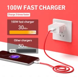 Oneplus Charger Original 100W 80W USB Adapter SUPERVOOC Type C 10A Cable For Oppo Realme Fast Chargers One Plus 15 13 12 11 Pro