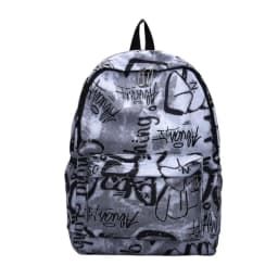 Fashion Nylon Women's Backpack Graffiti Printing Waterproof School Bags Large Capacity Shoulder Bag Students