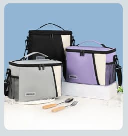 A Must in Winter! Dopamine Color Picnic Ice Bag Diagonally Across Square Lunch Bag Portable Going Out Thickened Aluminum Foil Th