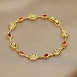 316L Classic Multicolor Crystal Waterdrop Bracelets for Women Luxury Zirconia Bracelets Wrist Jewelry