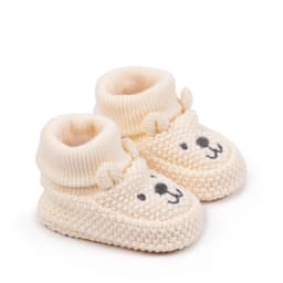 Autumn and Winter 0-6 Months Handmade Knitted Baby Wool Shoes Perfect for Newborns and Full-Month Babies Won't Come Off