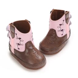 Baby Cowboy Boots - Western Style | Soft soled First Walking Shoes for Newborns and Preschoolers