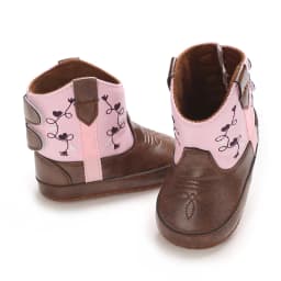 Baby Cowboy Boots - Western Style | Soft soled First Walking Shoes for Newborns and Preschoolers