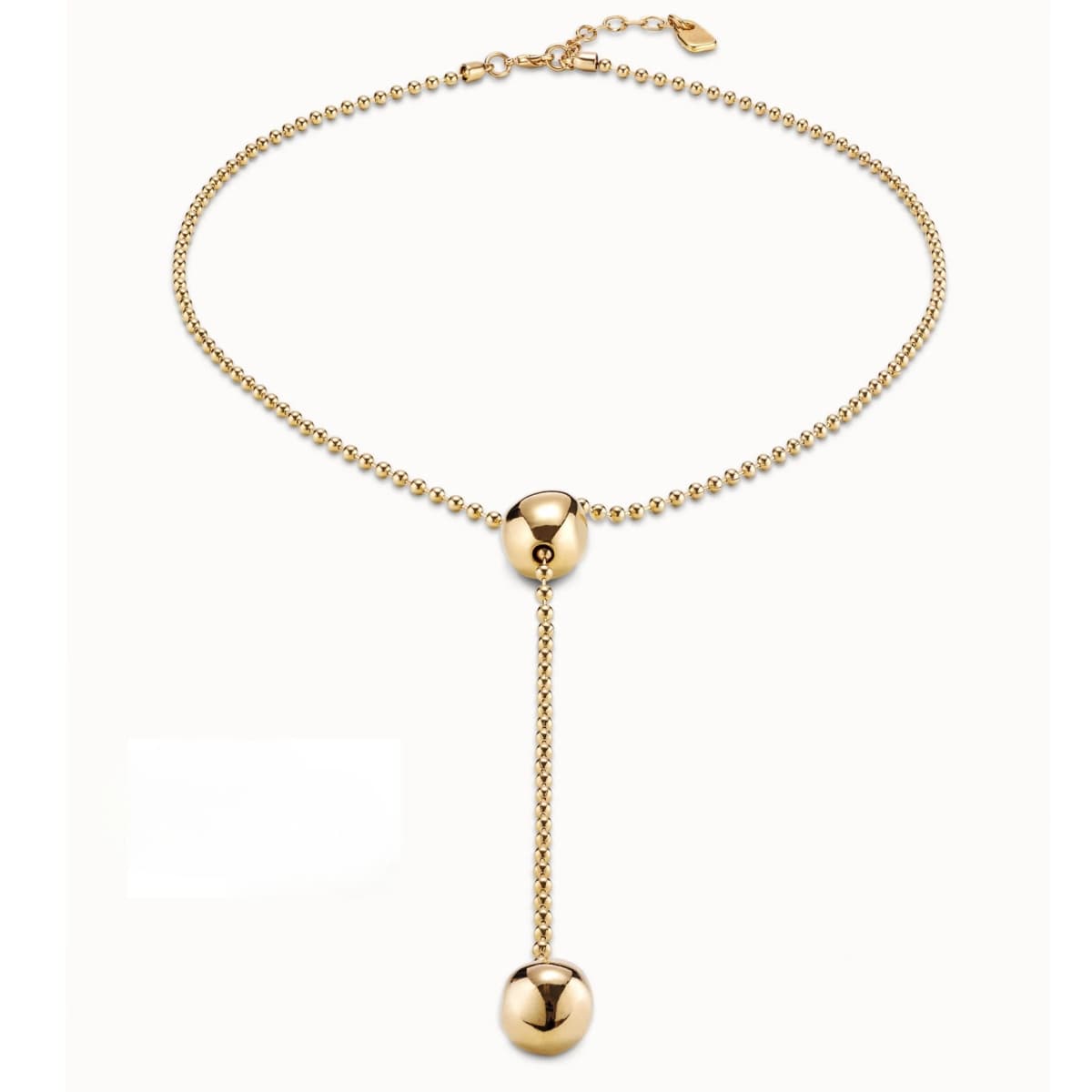 2025 autumn niche unique design gold and silver round bead necklace, genderless accessory creative gift