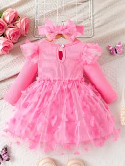 Spring Sweetheart Style: Pink Butterfly Tulle Dress (Everyone Will Ask Where It’s From)