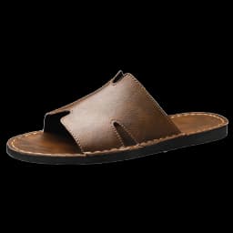 Fashion Men's Slippers Summer Outer Wear Non-Slip Wear-Resistant Casual Luxury Slippers Leather Slippers Outdoor