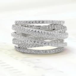 925 Sterling Silver Classic Vintage Line Wrap Zircon Ring For Women Party Luxury Fashion High Quality Fine Jewelry Hot Sales
