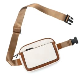 PU Leather Waist Bag for Women & Men, Adjustable Strap Crossbody Chest Bag, Fashion Fanny Pack, Lightweight Waterproof Belt Bag